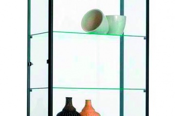Vitrinekast 200x100x40cm.